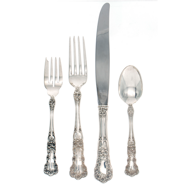 Buttercup Sterling Silver 4 Piece Dinner Size Setting