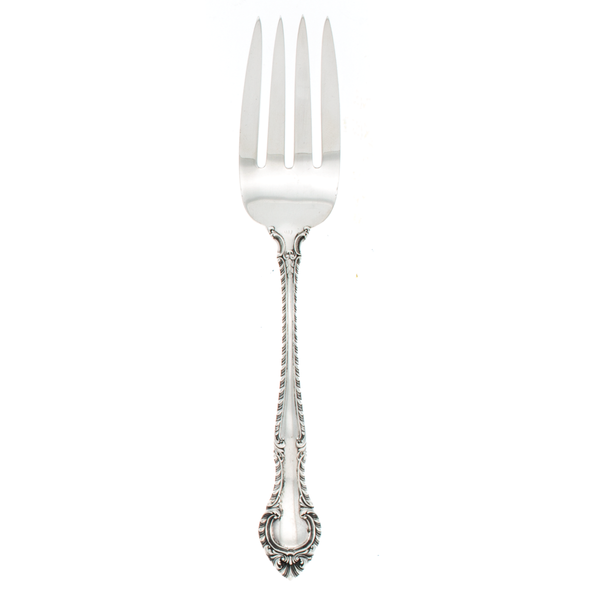 English Gadroon Sterling Silver Cold Meat Fork