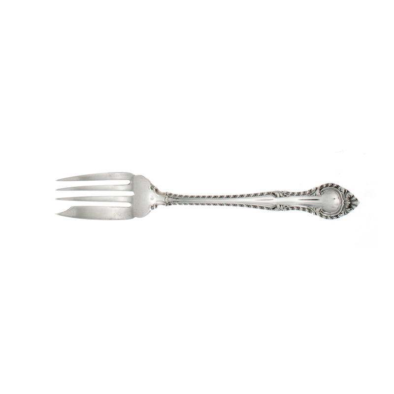 English Gadroon Sterling Silver Salad Fork