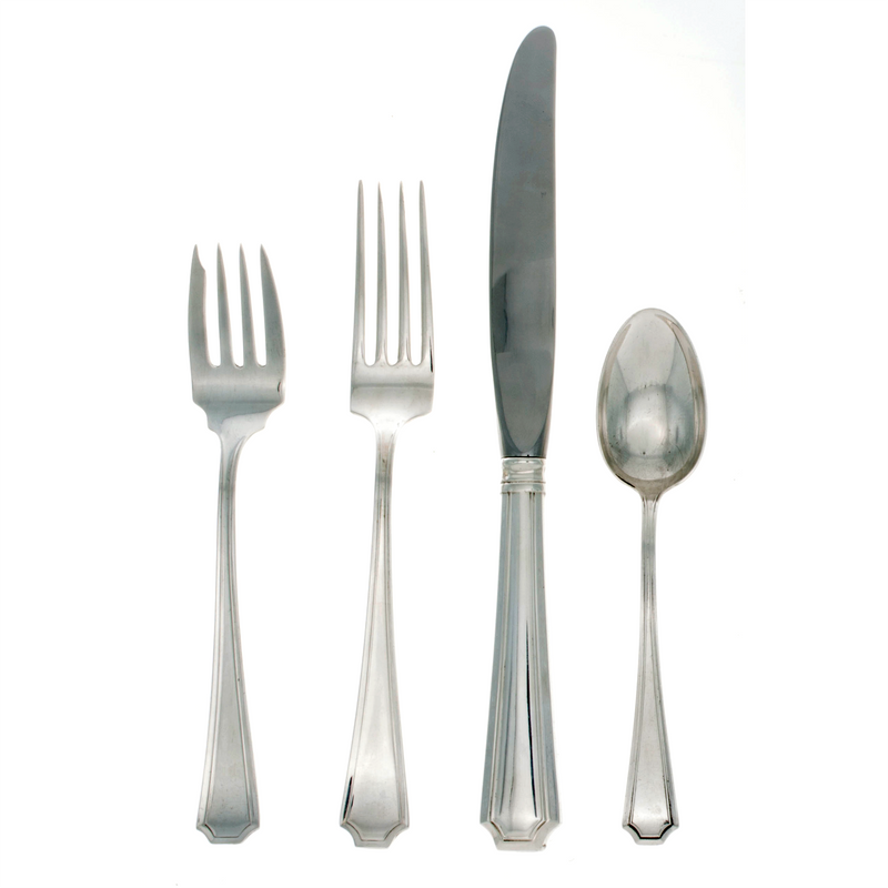 Fairfax Sterling Silver 4 Piece Place Size Setting with Modern Blade Knife