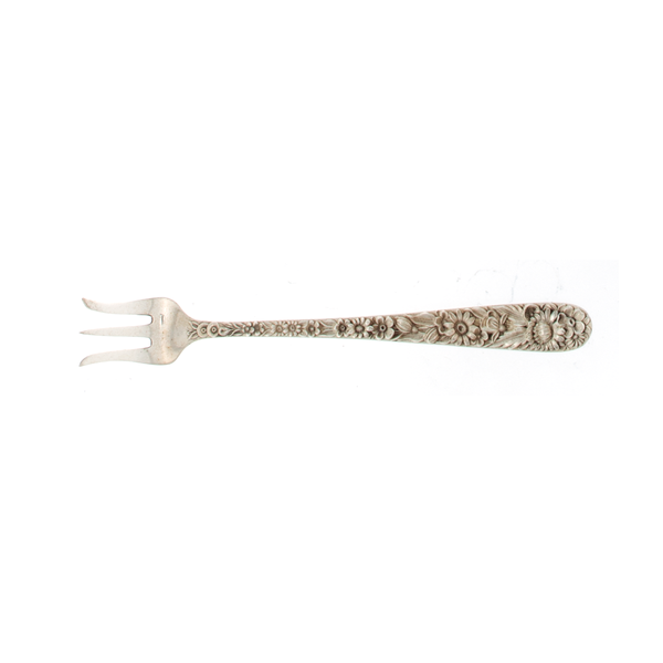 Repousse Sterling Silver Cocktail Fork