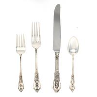 Rose Point Sterling Silver Dinner Size Setting