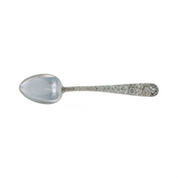 Repousse Sterling Silver Oval Soup Spoon